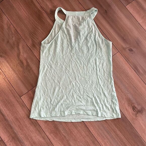 Lilly Pulitzer XS Sleeveless Top Mint Green V‎ Neck Cotton Blend Tank Bin A-5 - Picture 4 of 4